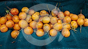 Passion fruits on the table