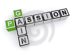 Passion gain word block