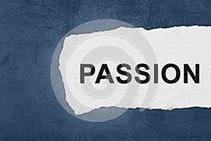 Passion with white paper tears