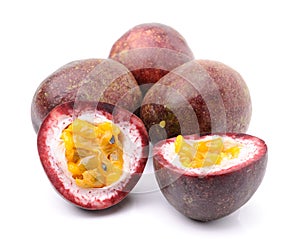 Passionfruit isolated on white background