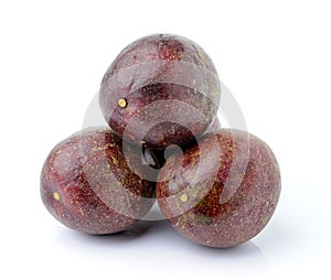 Passionfruit isolated on white background