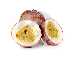 Passionfruit isolated on white background