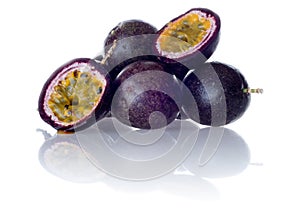Passionfruit isolated on white background
