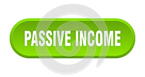 passive income button. rounded sign on white background