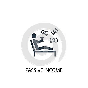 Passive income icon. Simple element