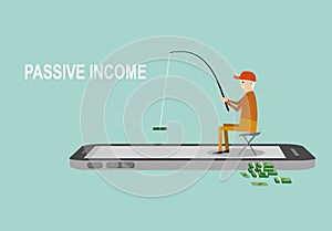 Passive income investment concept