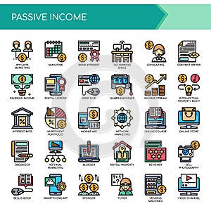 Passive Income , Pixel Perfect Icons