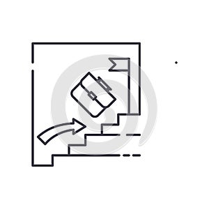 Passive investing line icon concept. Passive investing vector linear illustration, symbol, sign