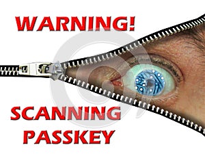 passkey code access security computers online internet danger fraud warning passwords