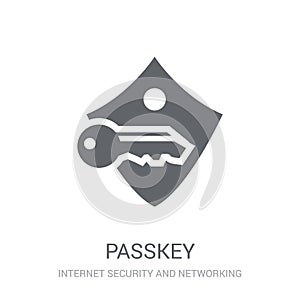 Passkey icon. Trendy Passkey logo concept on white background fr photo