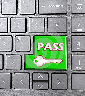 passkey security identity icon computer communications typing keyboard keys photo