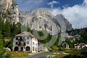 Passo di Falzarego, Dolomites, Italy photo