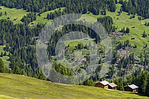 Passo Gavia, mountain pass in Lombardy, Italy, at summer