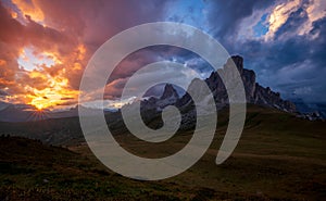 Passo Giau, Dolomites. Italy