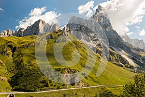 Passo Rolle, Dolomites, Alps, Italy photo