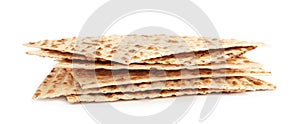 Passover matzos isolated. Pesach celebration