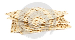 Passover matzos isolated. Pesach celebration