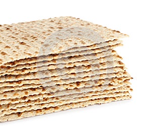 Passover matzos isolated. Pesach celebration