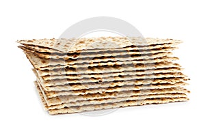 Passover matzos isolated. Pesach celebration