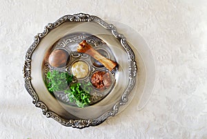 Passover Seder Plate photo