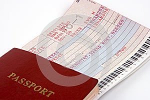 Passport And Airline Ticket