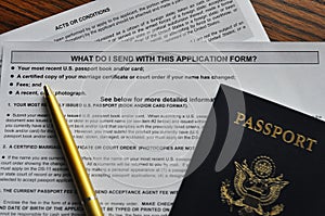 Passport Application Form and Book