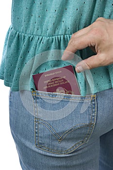 Passport being stolen photo