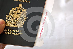 Passport with Boarding Pass