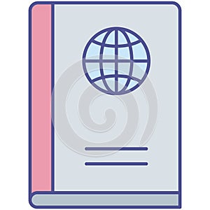 Passport Isolated Vector icon which can easily modify or edit