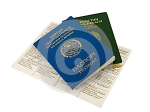 Passport of Kyrgyzstan and Uzbekistan