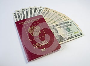 Passport with money