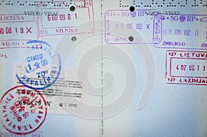 Passport pages