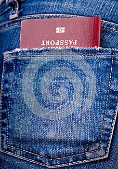 Passport in a pocket