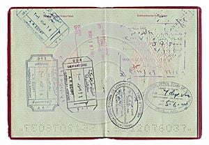 Passport stamps