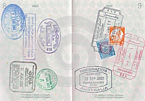 Passaporto francobolli 