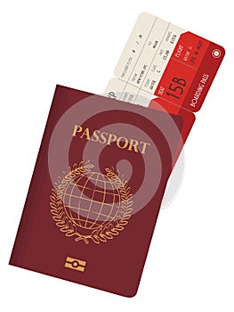 Passport and ticket