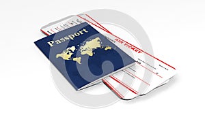 Passport and two air tickets