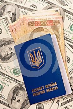 Passport Ukraine and money