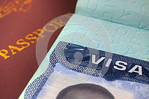 Passport and US Visa for Immigration