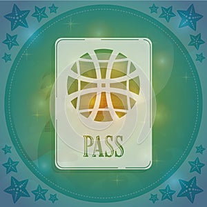 passport. Vector illustration decorative design