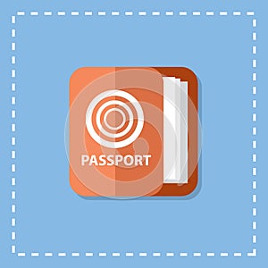passport. Vector illustration decorative design photo