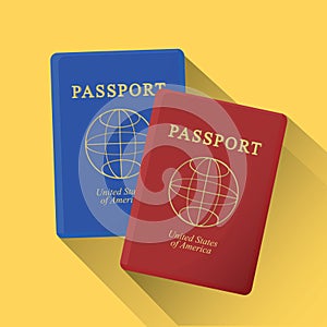 passport. Vector illustration decorative design