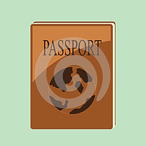 passport. Vector illustration decorative design