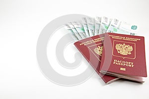 The passports of the Russian Federation and money