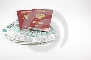 The passports of the Russian Federation and money