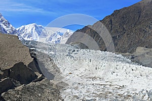 Passu Glacier. Karakorum region. Northern Pakistan. photo