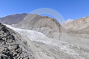 Passu Glacier, Natural Landmark Near Passu Village in Northern Pakistan photo