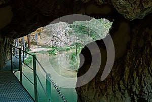 Passway along the Rio Blanco caves and gorges