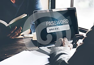 Password Access Firewall Internet Log-in Private Concept