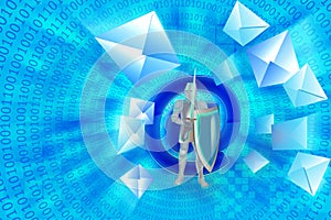 Password for an entrance e-mail